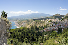 Sicilien - Shopping i Taormina