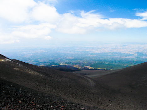 Sicilien -Skidåkning på Etna